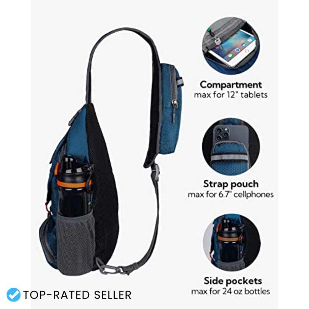 Packable Crossbody Sling Backpack Lightweight Fol… - image 4